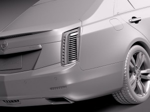 Cadillac CTS 2014 3D Model