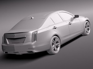 Cadillac CTS 2014 3D Model