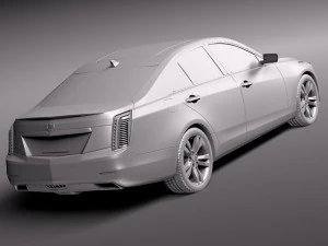 Cadillac CTS 2014 3D Model