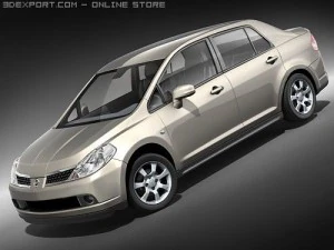 Nissan Tiida Versa Berline Modèle 3D
