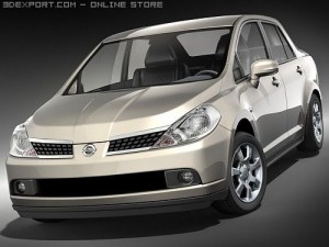 Nissan Tiida Versa Sedan Model 3D