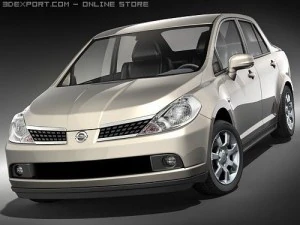 Nissan Tiida Versa Sedan 3D Model