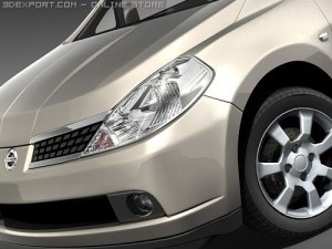 Nissan Tiida Versa Sedan Model 3D