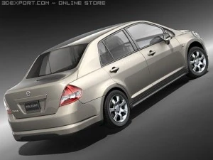 Nissan Tiida Versa Sedan 3D Model