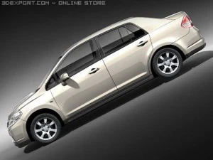 Nissan Tiida Versa Sedan 3D Model