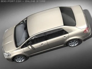 Nissan Tiida Versa Sedan 3D Model