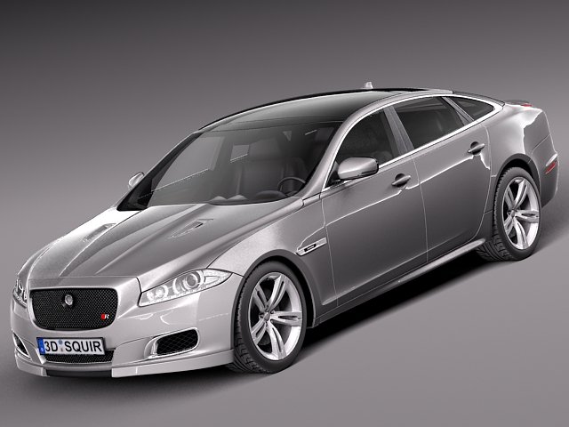 Jaguar XJR 2014 3D-Modell .c4d .max .obj .3ds .fbx .stl .blend 