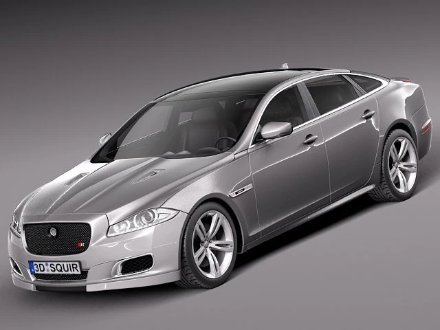 Jaguar XJR 2014 3D Model .c4d .max .obj .3ds .fbx .stl .blend 