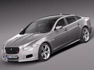 Jaguar XJR 2014 3D Модель