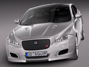 Jaguar XJR 2014 3D-Modell