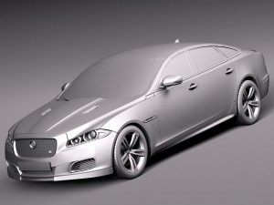 Jaguar XJR 2014 3D-Modell
