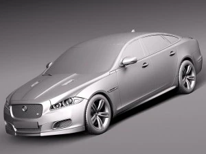 Jaguar XJR 2014 3D Model