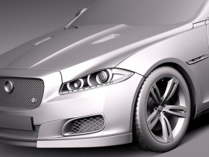 Jaguar XJR 2014 3D-Modell