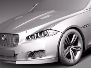 Jaguar XJR 2014 3D Model
