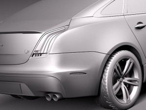 Jaguar XJR 2014 3D-Modell