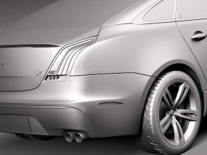 Jaguar XJR 2014 3D Model
