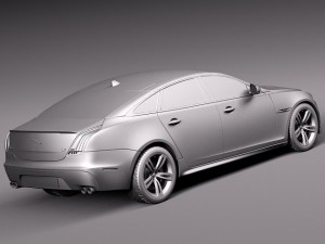 Jaguar XJR 2014 3D-Modell