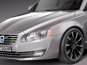 Volvo S80 2014 3D Модель