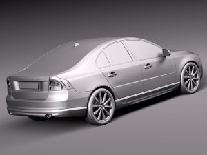 Volvo S80 2014 3D Модель