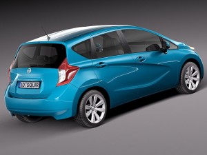 Nissan Versa Note 2014 3D-Modell