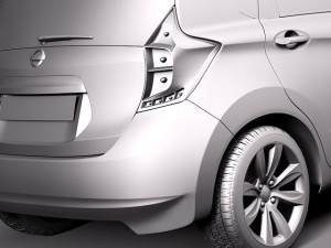 Nissan Versa Note 2014 3D-Modell