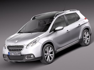 Peugeot 2008 2014 3D-Modell