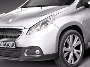 Peugeot 2008 2014 3D Модель