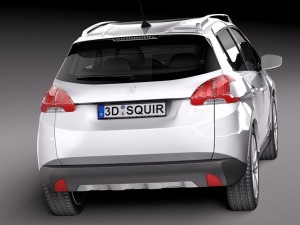 Peugeot 2008 2014 3D Модель