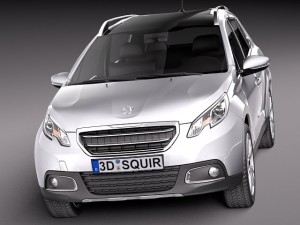 Peugeot 2008 2014 3D Модель