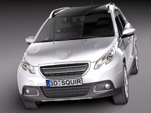 Peugeot 2008 2014 3D Model