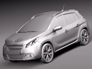 Peugeot 2008 2014 3D Model
