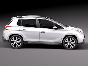 Peugeot 2008 2014 3D Модель