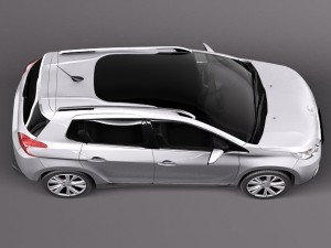 Peugeot 2008 2014 3D Модель