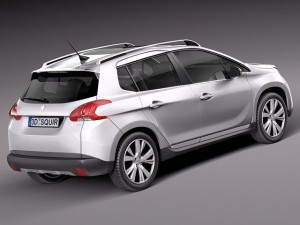 Peugeot 2008 2014 3D Модель