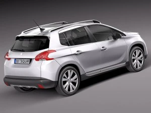 Peugeot 2008 2014 3D Model