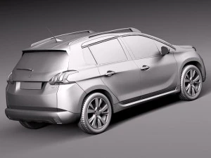 Peugeot 2008 2014 3D Model