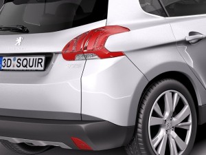 Peugeot 2008 2014 3D Модель