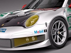 Porsche 911 RSR 2014 3D Model