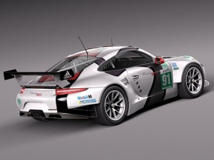 Porsche 911 RSR 2014 3D Modell