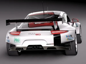 Porsche 911 RSR 2014 3D Model