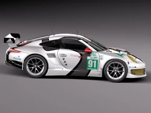 Porsche 911 RSR 2014 3D Model