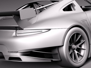 Porsche 911 RSR 2014 3D Modell