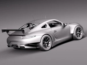 Porsche 911 RSR 2014 3D Model