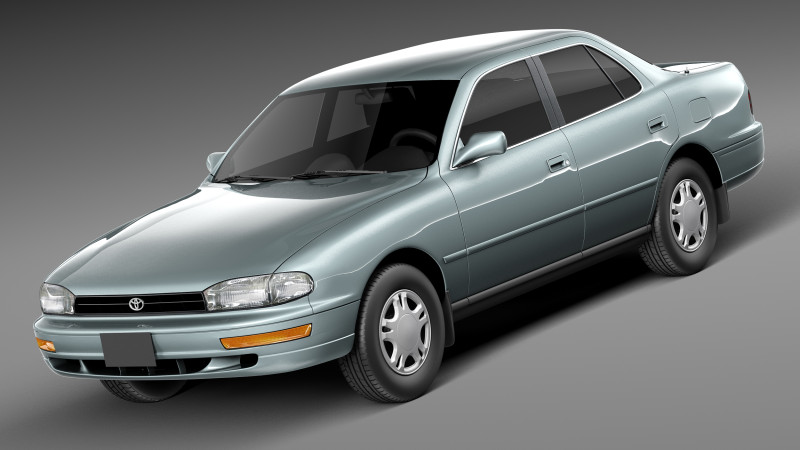 Toyota Camry 1992-1996 3D Model .c4d .max .obj .3ds .fbx .stl .blend 