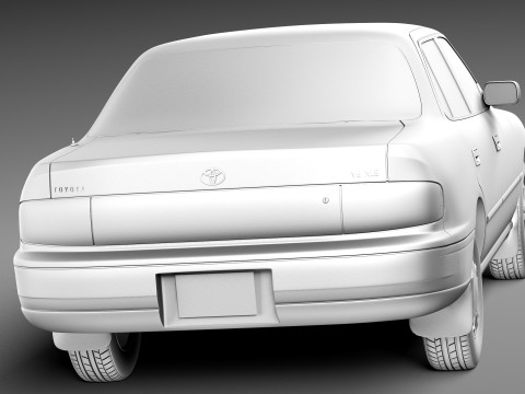 Toyota Camry 1992-1996 3D Model