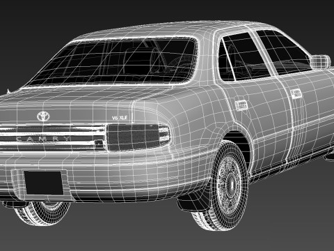 Toyota Camry 1992-1996 3D Model