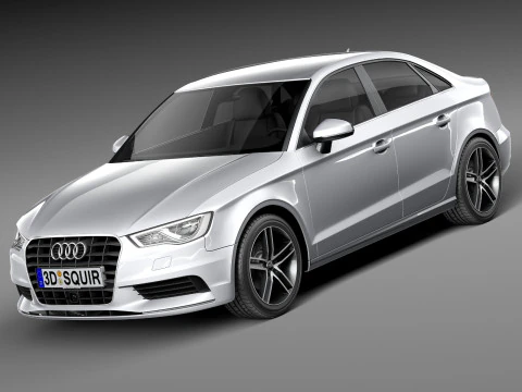 Audi A3 Sedan 2014 3D Model