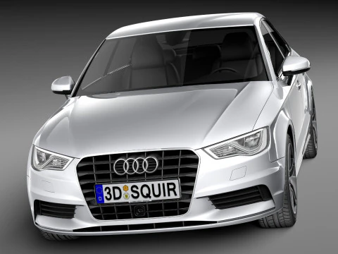 Audi A3 Sedan 2014 3D Model