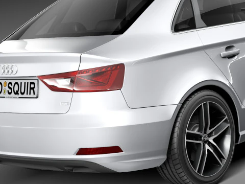 Audi A3 Sedan 2014 3D Model