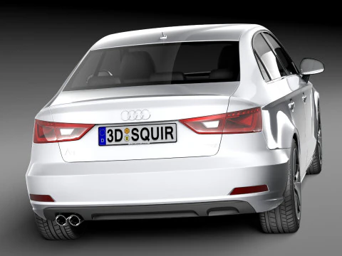 Audi A3 Sedan 2014 3D Model